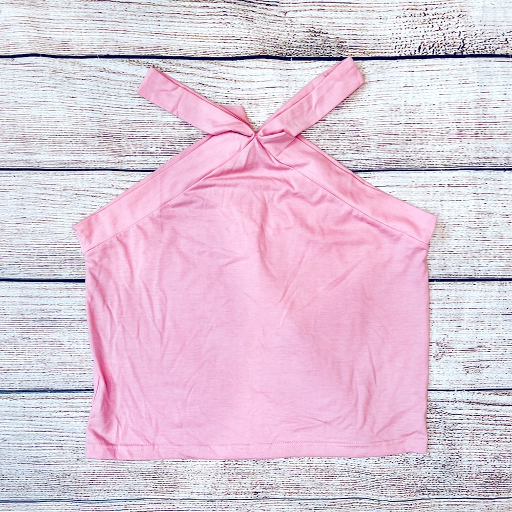 Pink Halter Crop